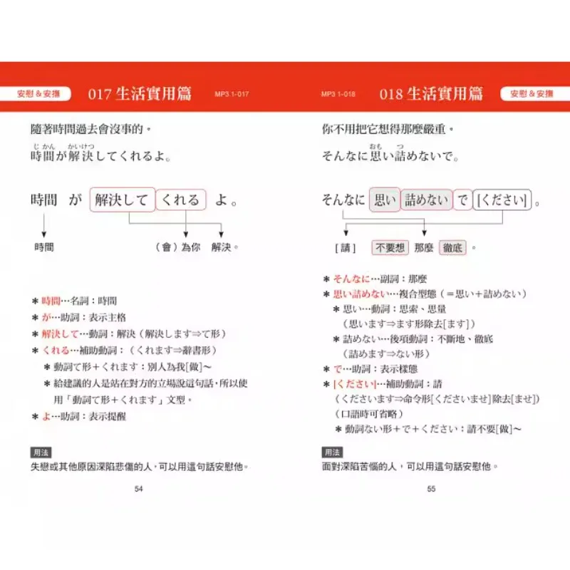 Everyone Learns Standard Japanese, A Complete Collection of Daily Sentences, Hong Kong and Taiwan Original Japanese Learning