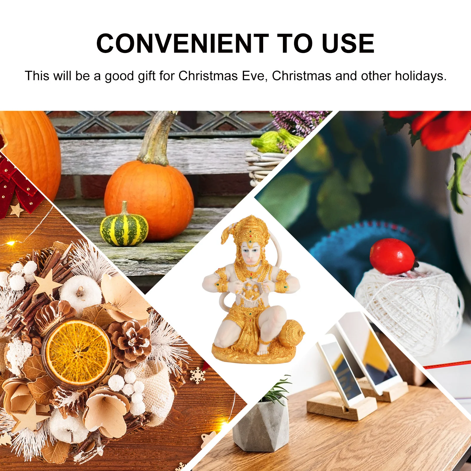 

Home Decorations Garden Hanging Statue Resin Figurine Sculpture Car Dashboard Mini Sculptures Room Accessories Office