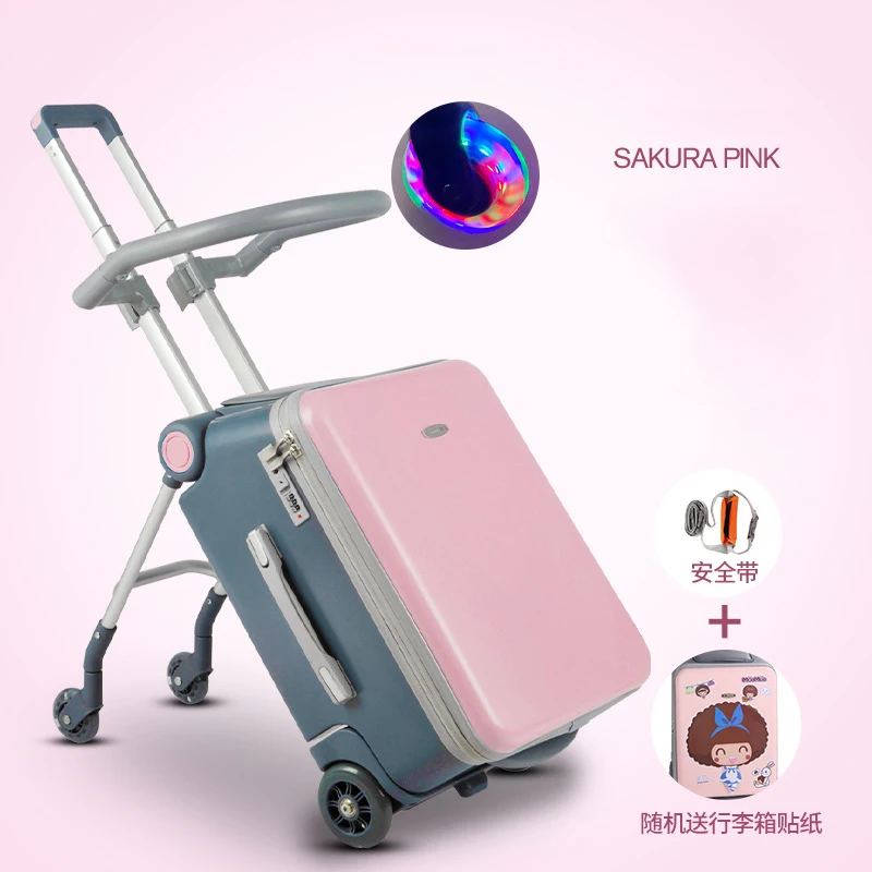 

Children's lazy suitcase, children can sit and ride, men women, baby travel trolley luggage, baby stroller, artifact, boarding