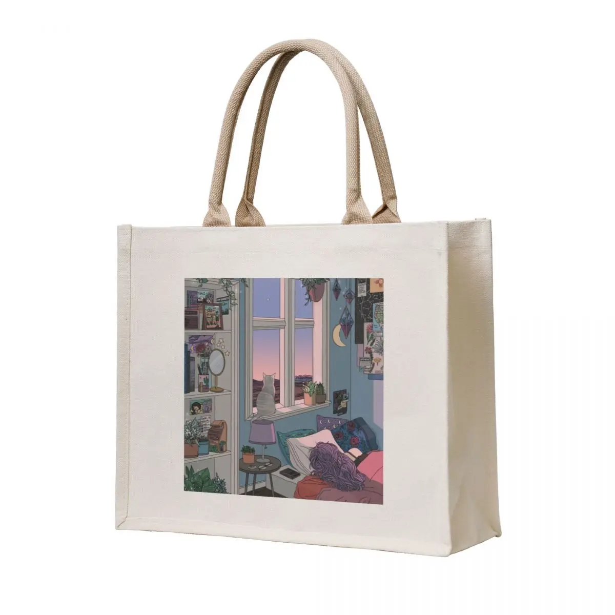 

Early Morning Tote Bag reusable shopping bag bags for women Customizable tote bag