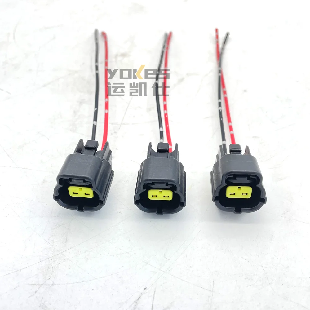 

SK200-6E SK200-8 SY215-8 2Pin Solenoid Valve Plug Connector For Kobelco Sany Parts Excavator Accessories Plug Assembly