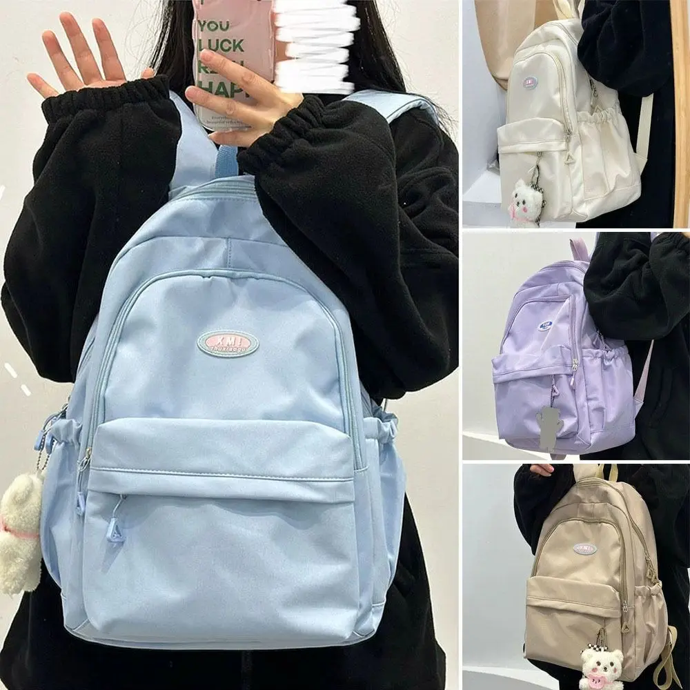 حقيبة ظهر من النايلون عالية الجودة للسفر حقائب كتب يومية محمولة ذات سعة كبيرة