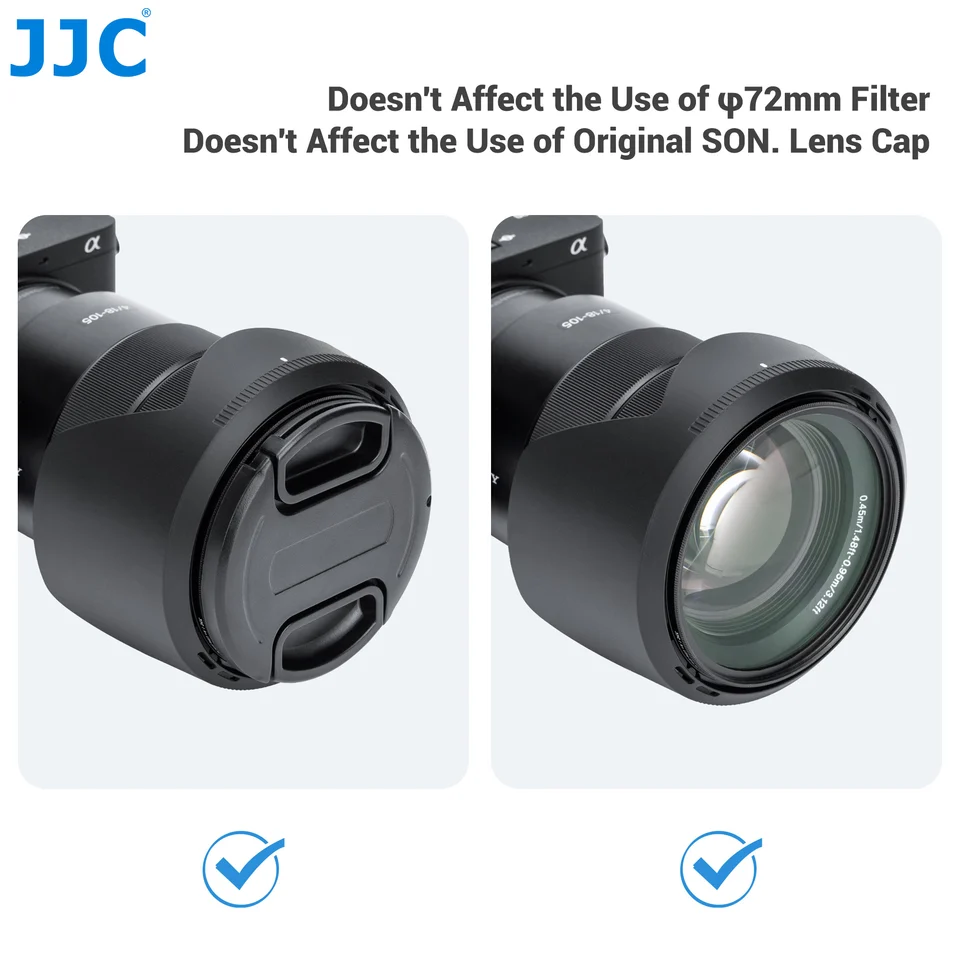 JJC Lens hood for Sony E PZ 18-105mm F4 G OSS Lens Replace Sony