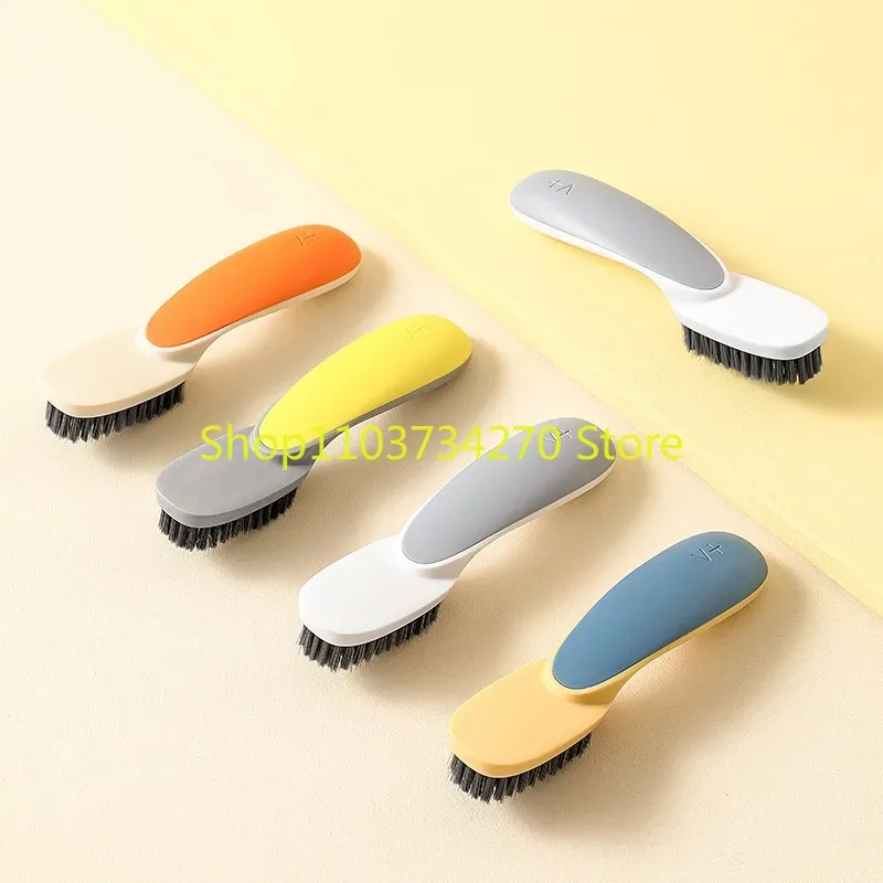 Scrubbing Brush Hard Bristle Laundry Clothes Shoes Scrub Brush Portable Plastic Hands Cleaning Brush for Kitchen Bathroom