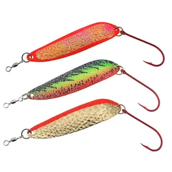 Fishing Spoon Metal Lure Trout Spinner Bait 21g 3/40z Spoon Lure Hard Bait Wobbler Bass Carp Pesca Tackle