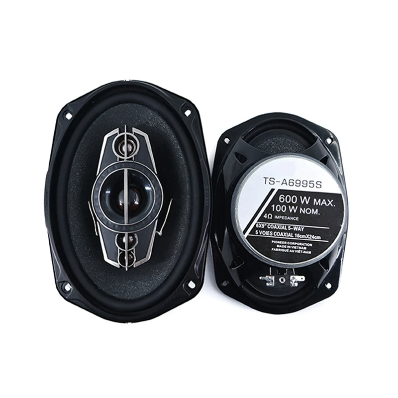 

1000W 12V 5-Way Car Coaxial Car Speakers Full-Range High-Fidelity Speaker Lossless Installation,6X9 Inches, 2Pcs