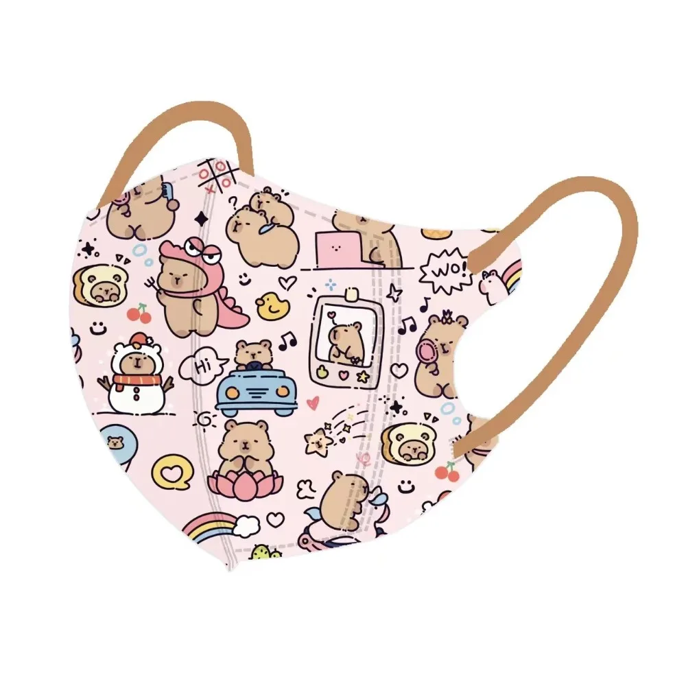 Hot Koop Cartoon Kindermasker Stofdicht Wegwerp Zonnescherm Masker Anti Pollen Gezichtssluier Kinderen 3-12 Jaar oud
