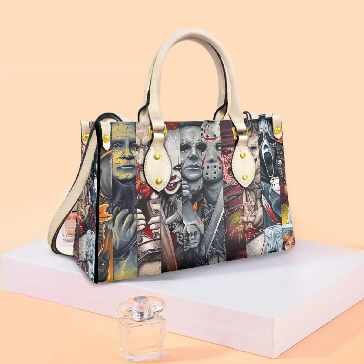 Taschen für Frauen Horror Mord Film langlebige Handtaschen Einkaufstaschen Marke Custom Design große Kapazität Sack ein Netz Femme Weihnachts geschenk