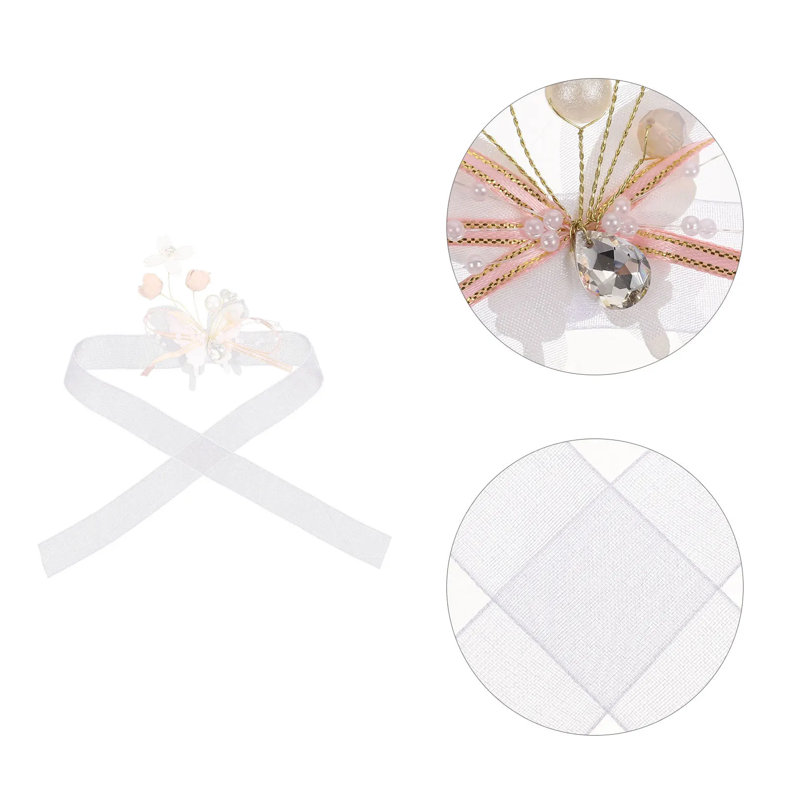 2 pçs pérola casamento pulso flor pulseira de noiva dama de honra traje acessório decoração rústica flor de pulso