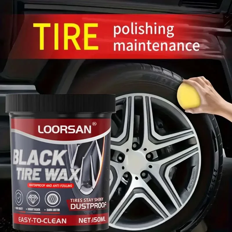 Premium Tire Gloss wax - Durable protection and polish for plastic parts, lasting maintenance coating