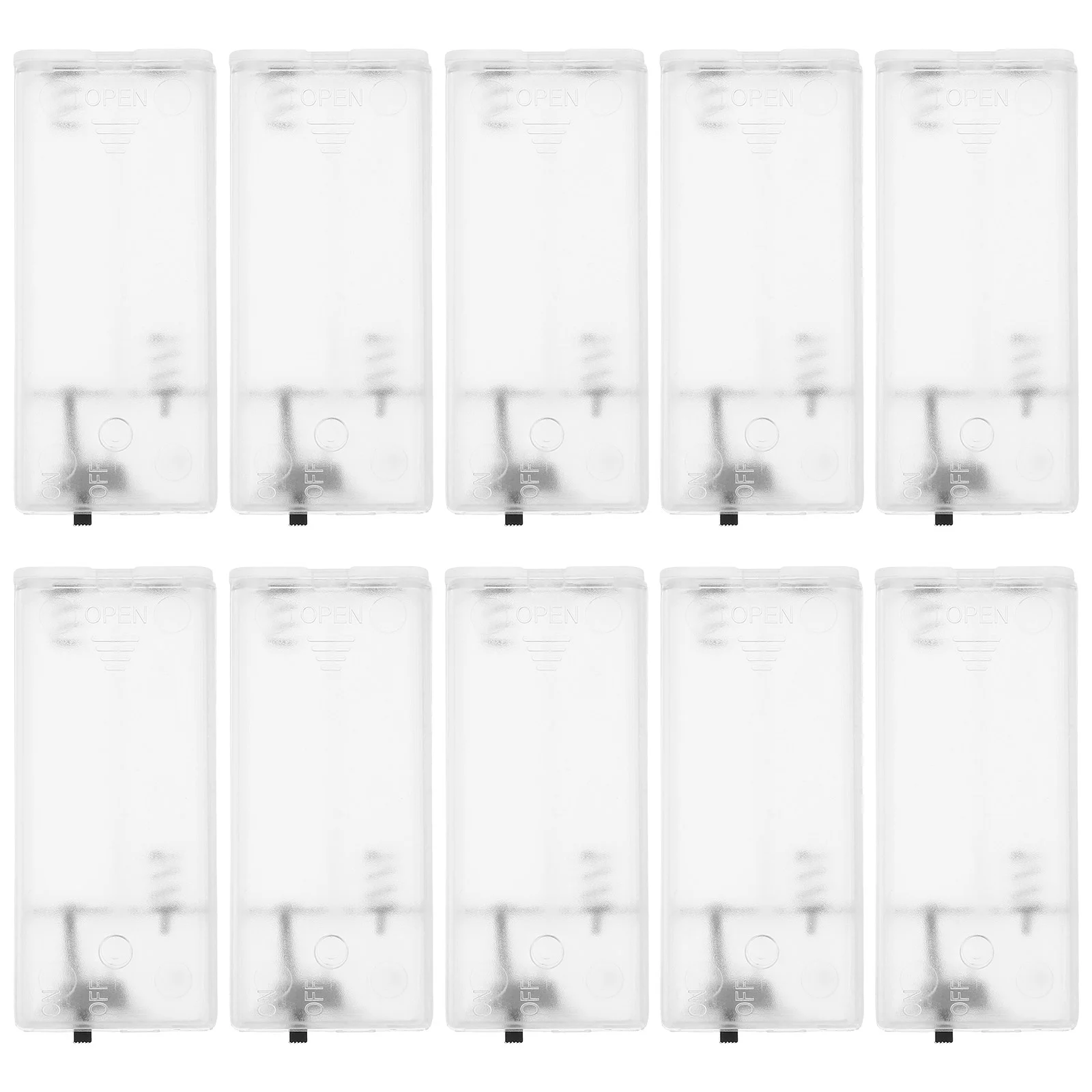 10 Pcs Case Light String Box 750X320X170CM Abs Convenient Holder Plastic