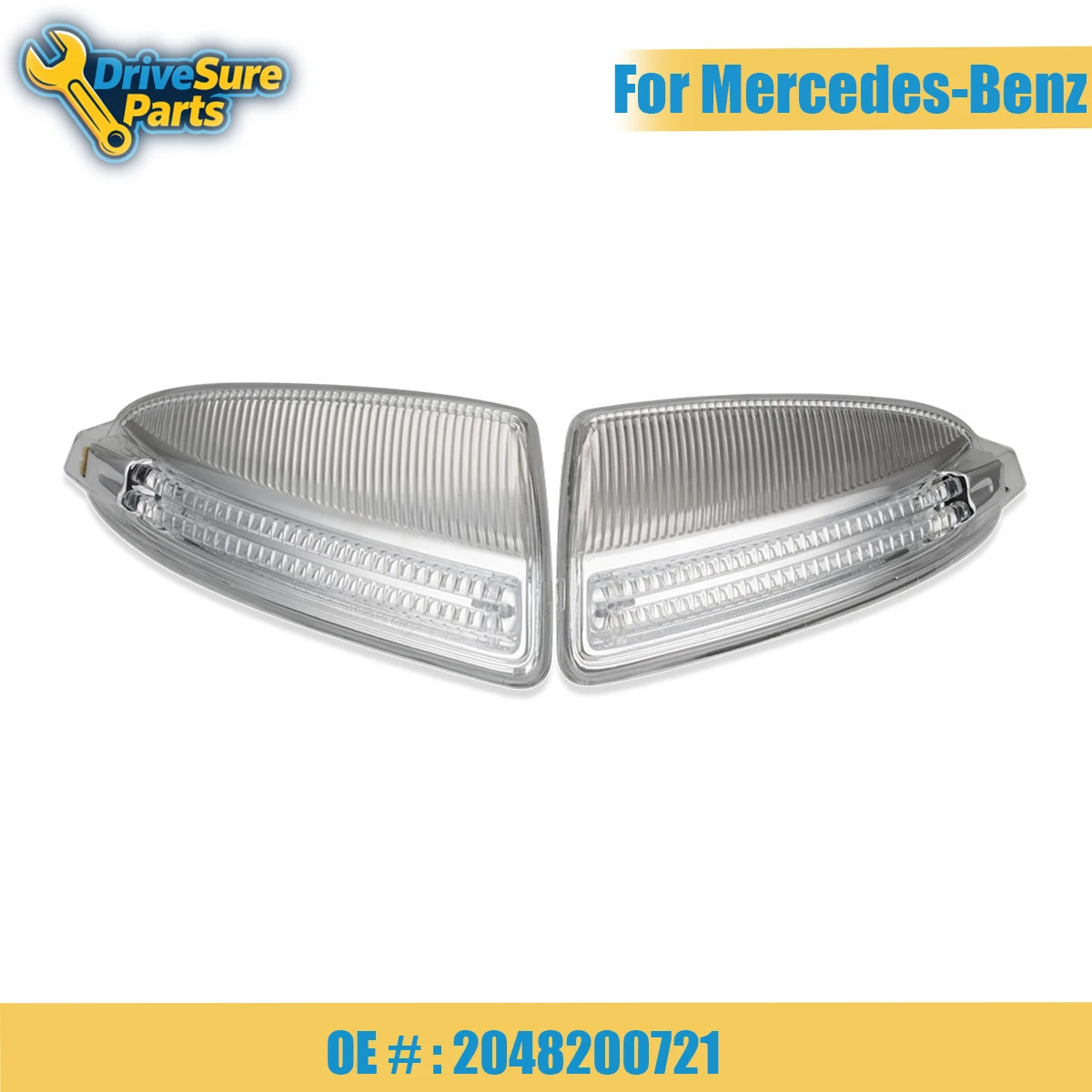 

A2048200721 Dynamic Sequential Blink/Flow LED Side Mirror Turn Signal Light Assembly For Mercedes-Benz C W204 S204 2048200721