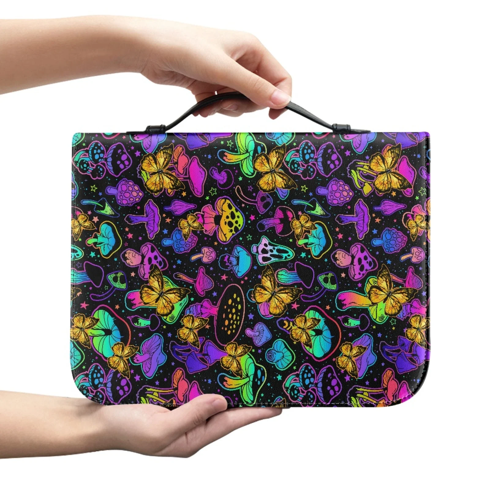 XIXIRIMIDO Mushroom Church Bible Bag PU Leather Portable Bible Protective Cover for Christian Prayer 2026 Collection