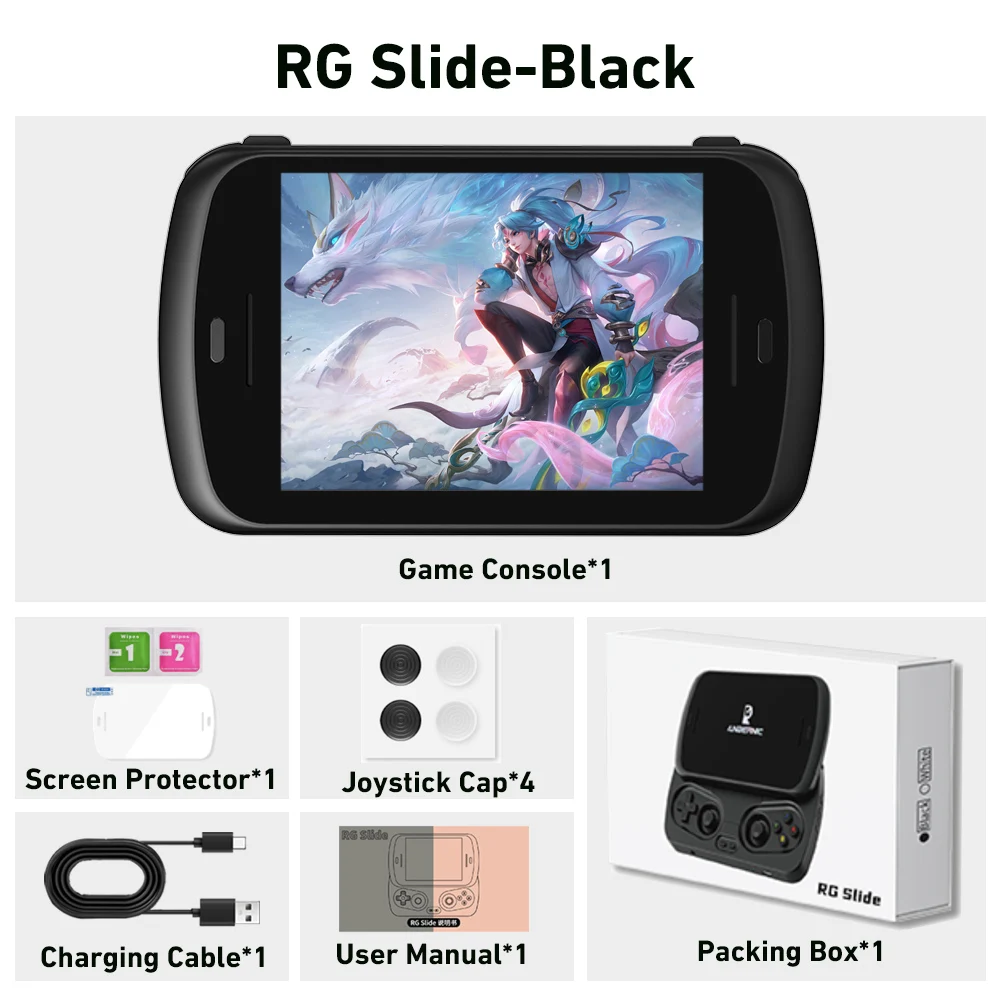 ANBERNIC RGスライドハンドヘルドゲーム機 4.7インチLTPSインセル