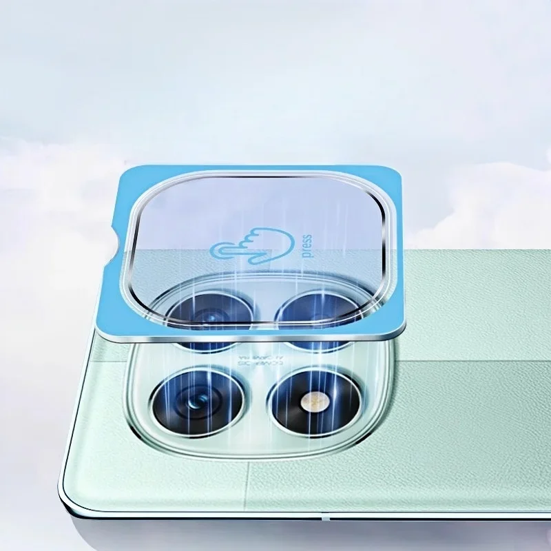 واقي عدسة الكاميرا من الزجاج المقسى لهاتف Redmi Note 14 Pro+/Pro Plus - غطاء مقاوم للخدش سهل التركيب مع فتحات دقيقة #2