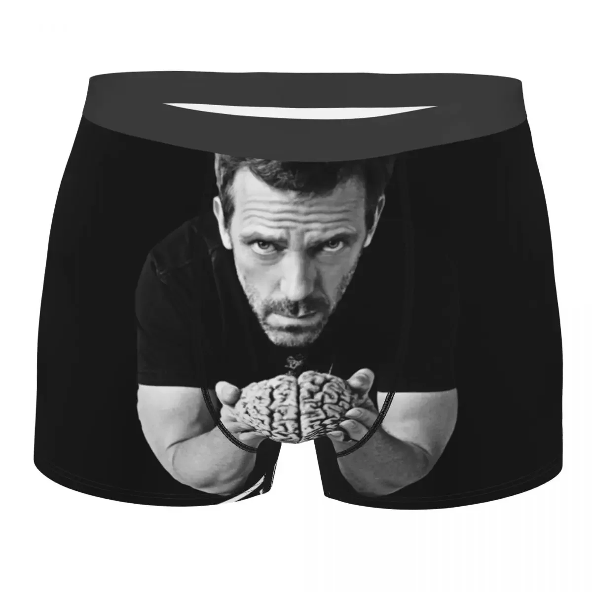 Novelty Boxer Shorts Panties Briefs Men House MD Underwear  Use it Breathable Underpants for Homme Plus Size