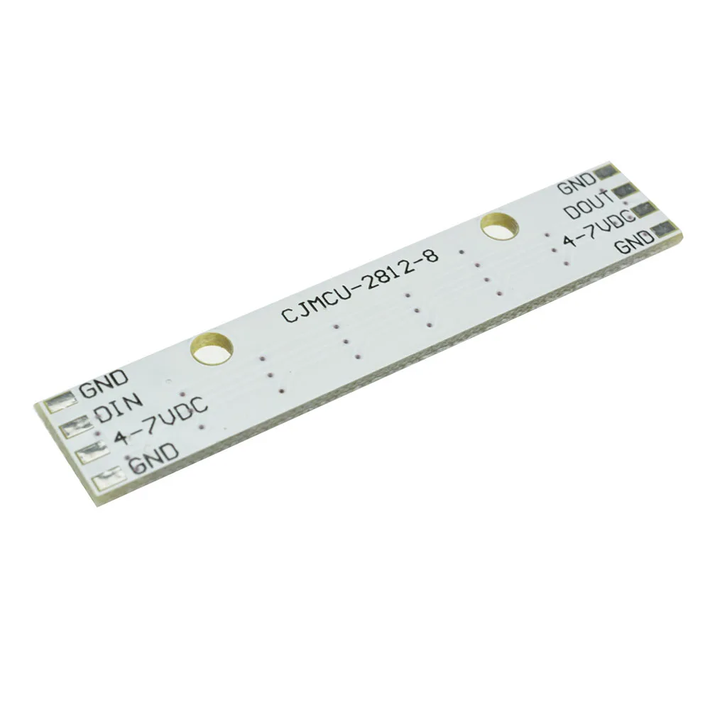 WS2812 modul Panel lampu LED 5050 RGB, modul lampu warna Driver penuh bawaan DC5V 8Bit untuk dekorasi ruang tamu kamar tidur