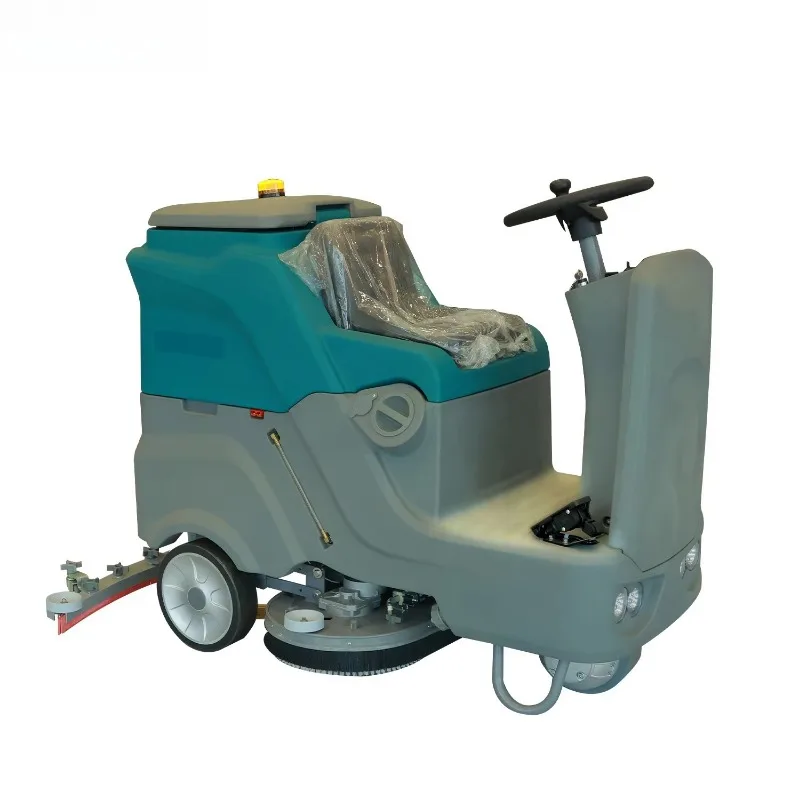 Electric Ride on Floor Sweeper Machine Industrial Road Sweeping Equipment Commercial Warehouse Street Cleaning Machine