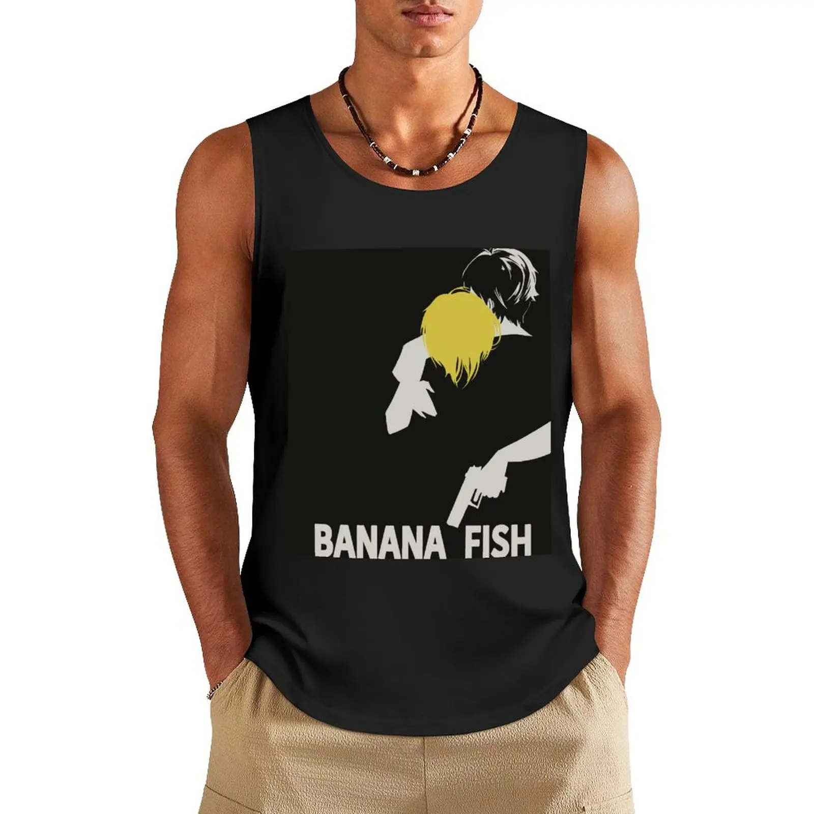 Sa-yo-na-ra Tank Top Vest male Top summer t shirts bodybuilding t-shirt