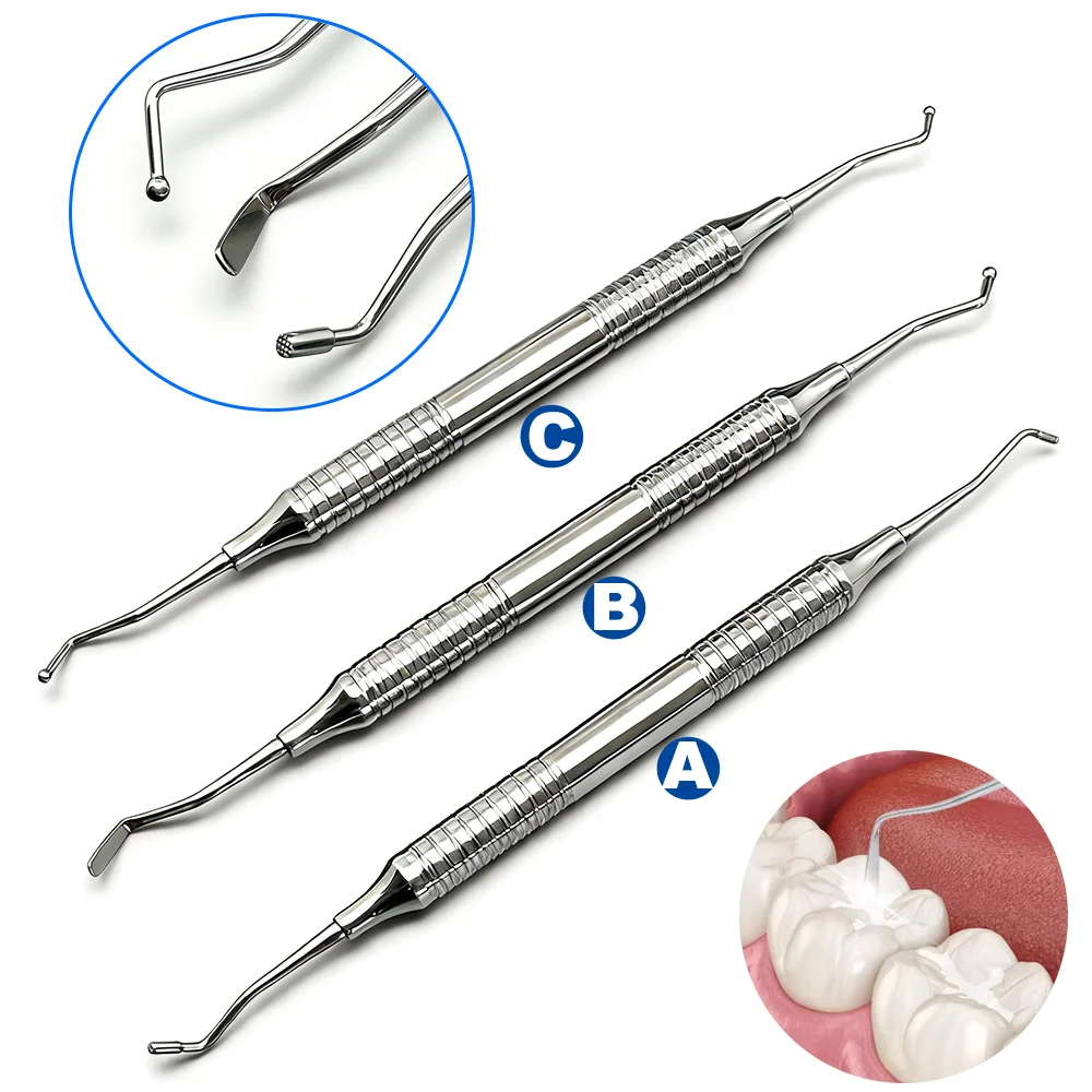 Dental Instrument Tool Cement Plugger Filling Restoration Spatula Double Ends Stainless Steel Filler Tools