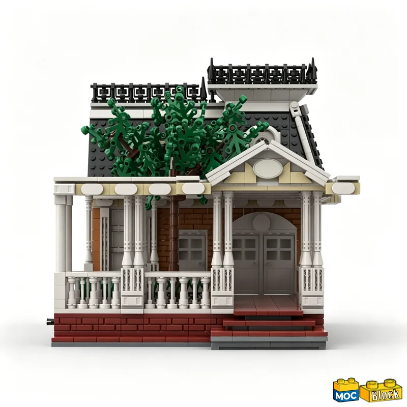 1653PCS Fairy Series Town Square Theater Courtyard Building Blocks Education Combination Set Assembly Toy Themed Collection Gift
