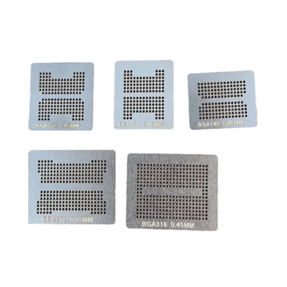 

Direct heating BGA Reballing Stencil BGA146 BGA154 BGA178 BGA272 BGA316 Template For SSD NAND DDR Memory IC