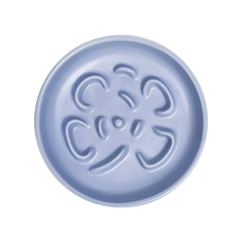 

Four-leaf clover-shaped slow food plate, anti-overturning pet bowl, anti-choking slow food basin