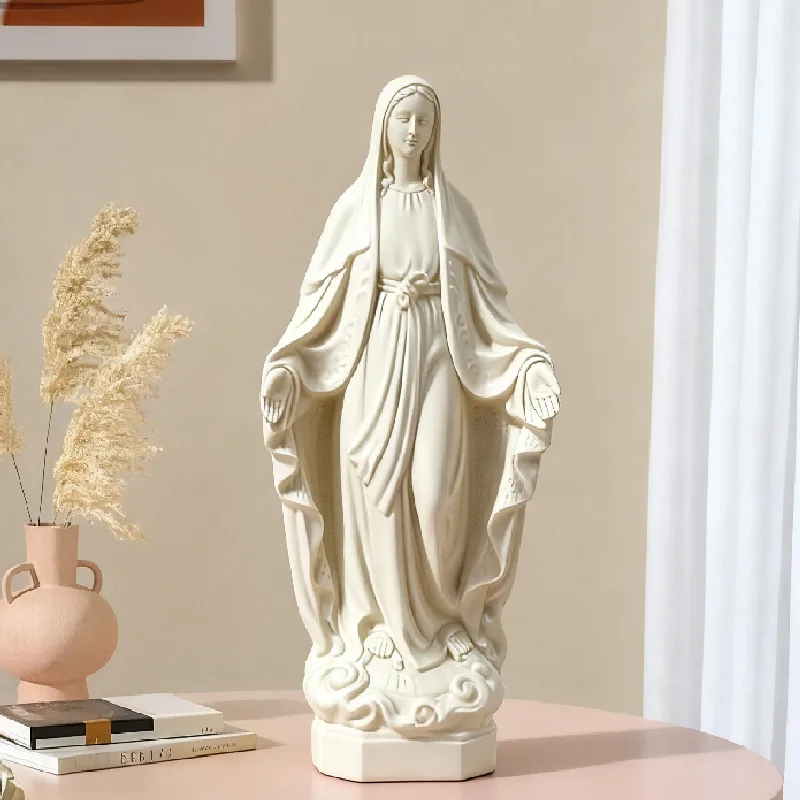 Multi Colored Statue of The Virgin Mary,Statue of The Virgin Mary in The Shrine of Guadalupe,Religious Home Decoration Sculpture