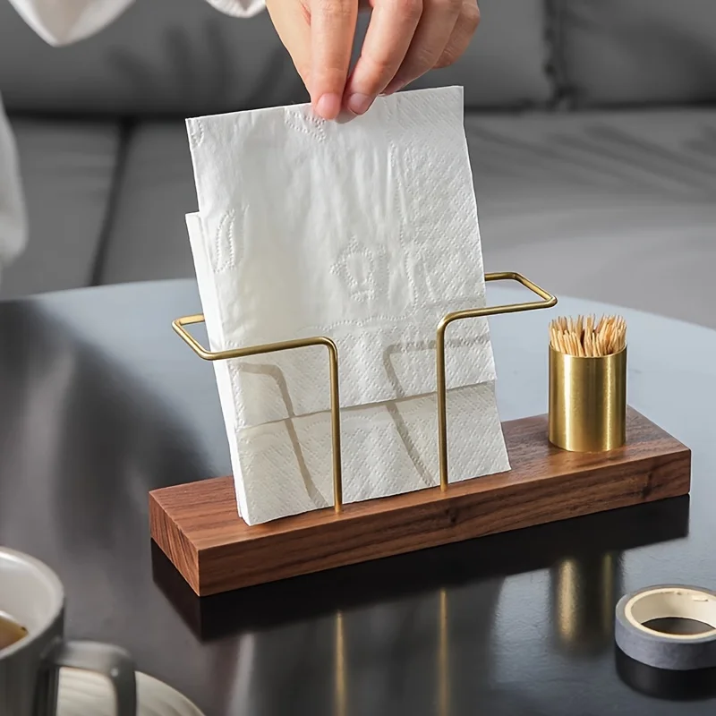 and Stainless Steel Countertop Paper Towel Holder - Classic Napkin Clip, Vertical Tabletop Stand for  Decor, Restaurant or Cafe 