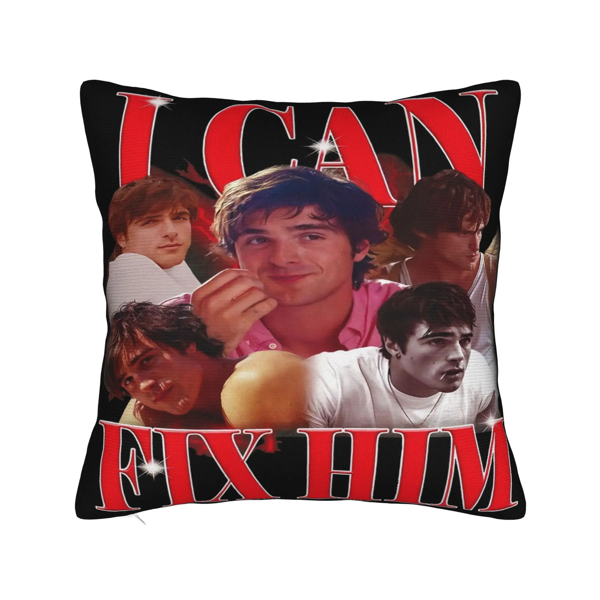 Jacob Elordi I Can Fix Him Pillow Cover  Cute Funny Pillow Case For Living Room Bed Chair Soft Pillowcases Birthday Present