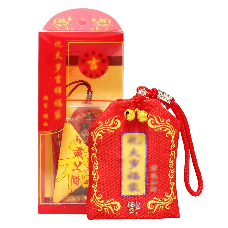 Bolsa de Tai Sui Fu, bolsa de dragón Fu, año Jia Chen, General Li Cheng, 2024