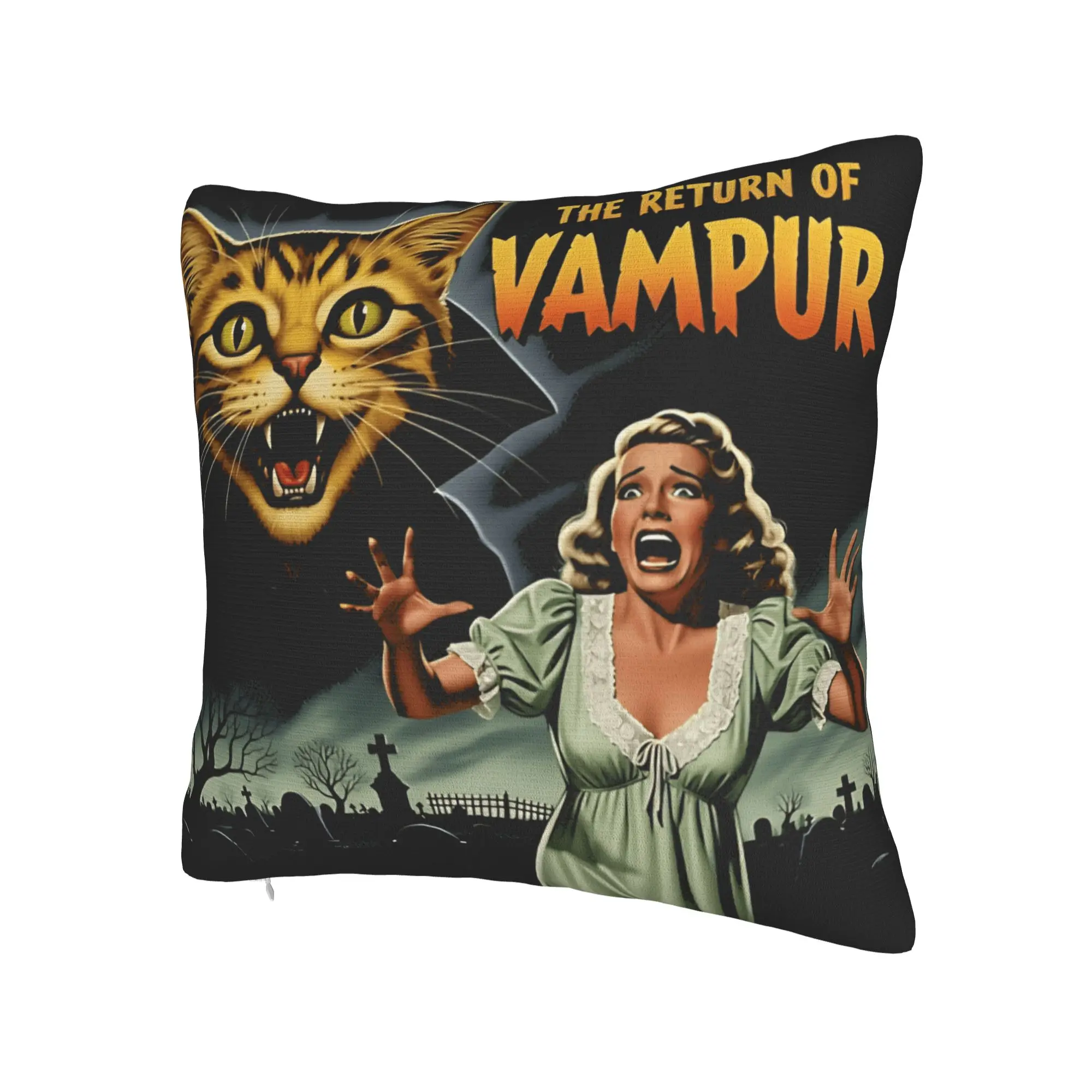The Return of Vampurr Pillow Case  Novelty Pillow Cover Graphic Pillowcases For Sofa Couch Bed Living Room