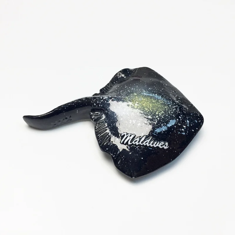 جزر المالديف الحيوانات البحرية 3dColorful رسمت ستينغراي المغناطيسي مغناطيس الثلاجة الإبداعية السفر تذكارية ديكور المنزل