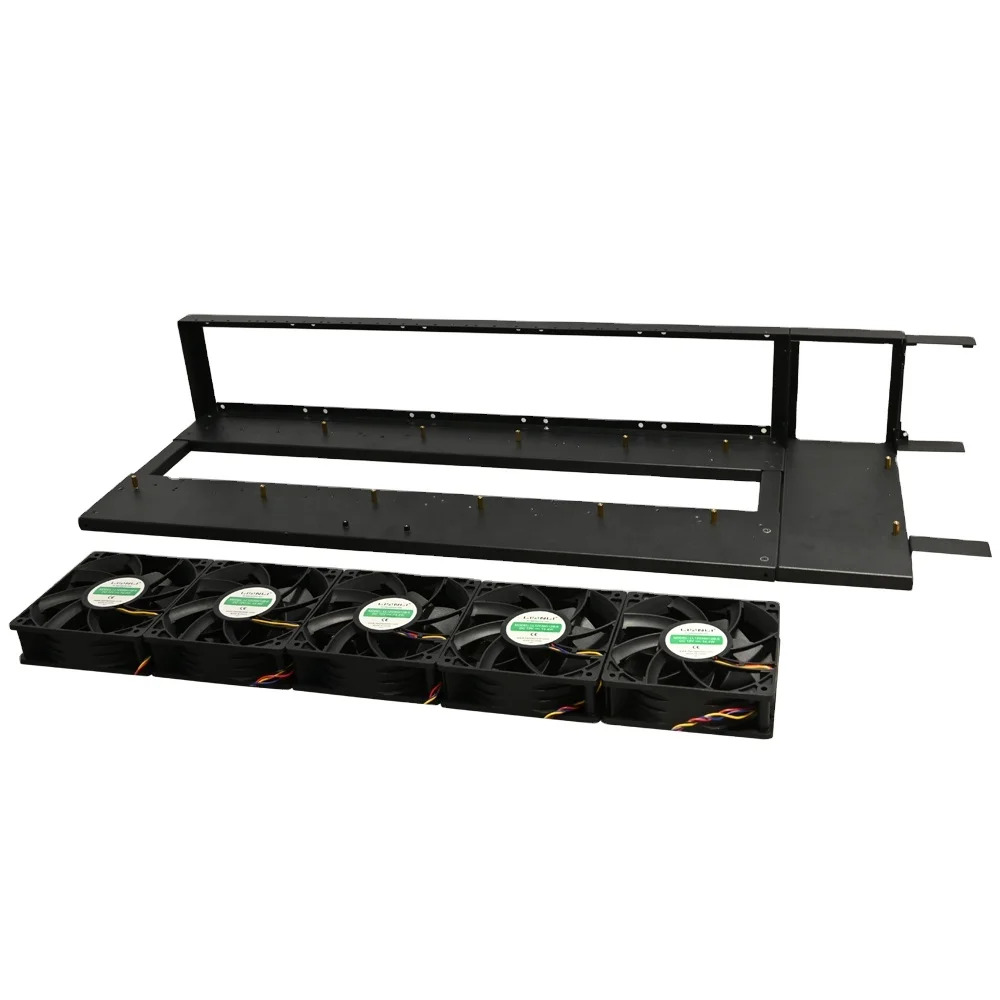 12gpu placa-mãe 55mm computador aberto 6 8 gspu quadro caso 8gpu rig quadro ao ar livre caso do pc