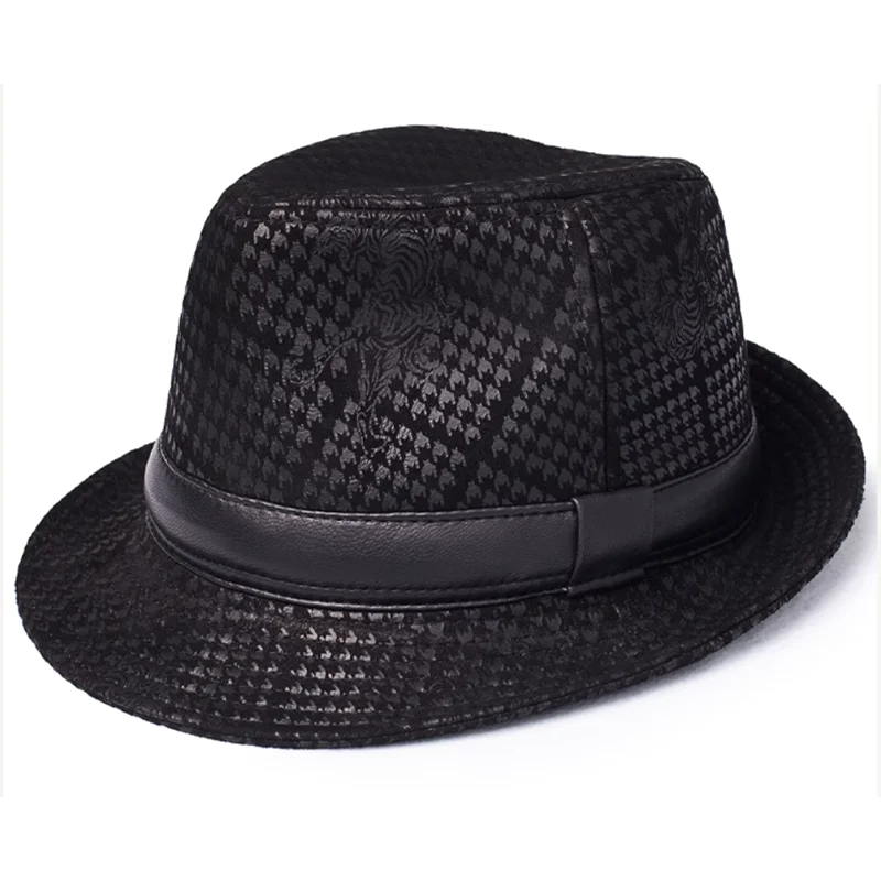 winter-genuine-leather-suede-print-black-geometrytop-hats-for-men-women-british-gentlemen-wide-brim-stetson-fedoras-55-60cm-fitt