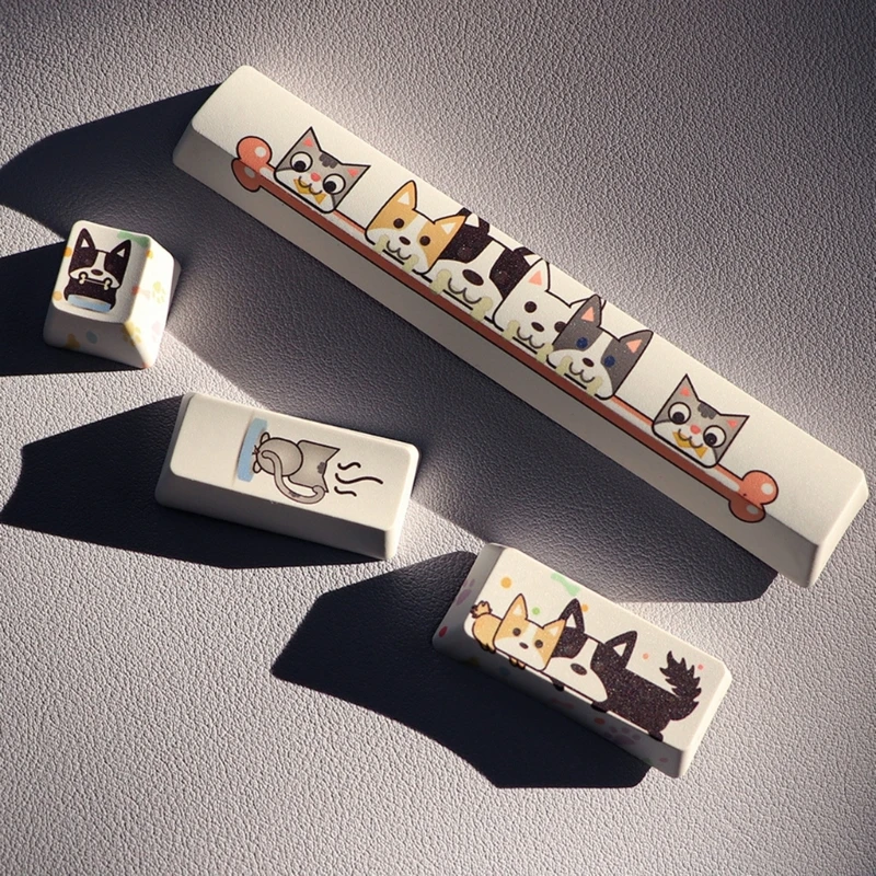 Dye-subbed PBT 4 Keycaps Keycap, Spacebar Keycap,  Keycap Enter Keycap Wear-Resistant KeyCap Customized Keycap