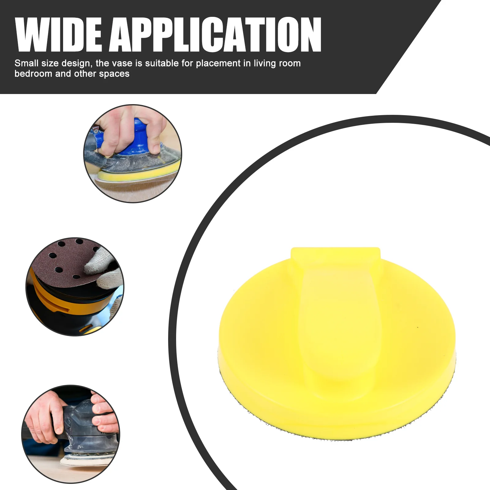 

Inch Round Hand Sander Pad Flexible Pu Foam Core For Body Repair Sandpaper Holder Lightweight Manual Sanding