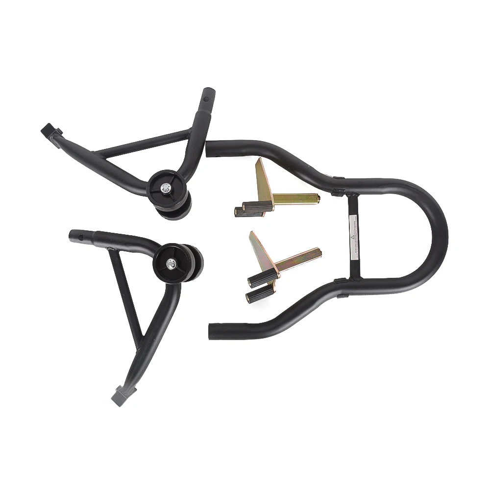 Motorcycle Paddock Stand Front Motorbike Wheel Lift Adaptors Hook Garage