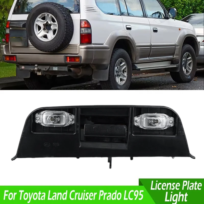 

For Toyota Land Cruiser Prado LC95 3400 1996 1997 1998-2002 Car Tailgate Door Handle Rear License Plate Lamp Frame 81270-60280