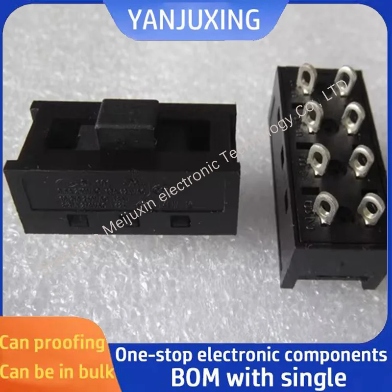 1~5pcs SL-101 8-pin 3-position Hair dryer power switch accessory Toggle sliding switch 8-pin 3-position switch 10A