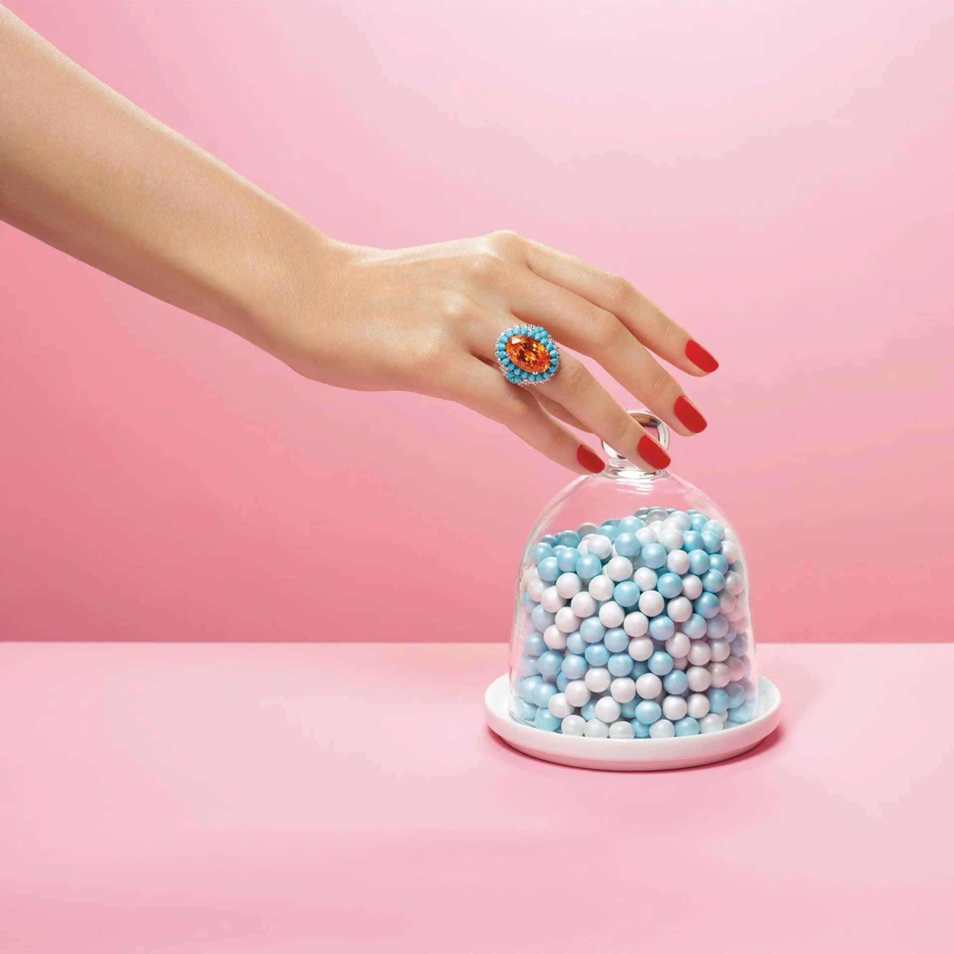 New S925 Silver Ring High Carbon Diamond Hairui Home Fantawild Candy Fashion Versatile Jewelry Women's Ring Wedding Jewelry