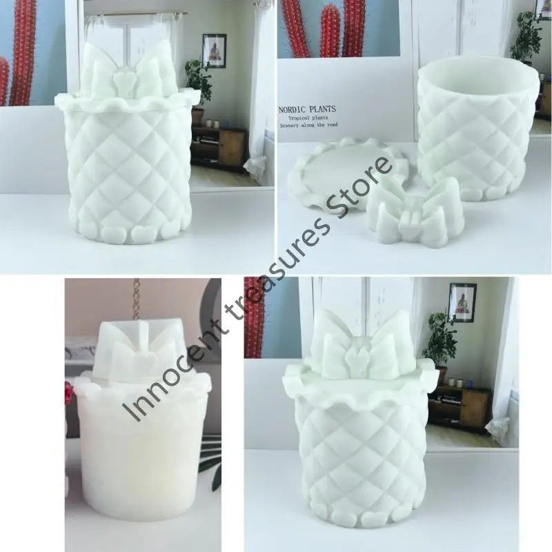 

3XUA Storage Box Silicone Mold Candy Container Epoxy Mold DIY-Jewelry Earring Holder