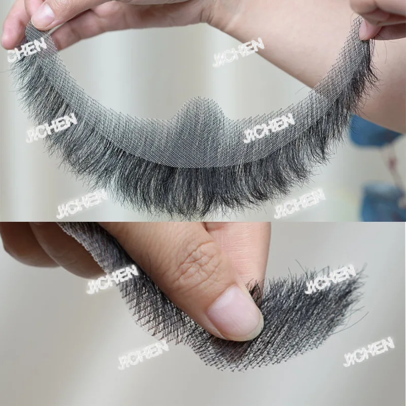 

HR Fake Beard Real Hair Simulation Fake Beard Film And Television Makeup Disguise Men's Props