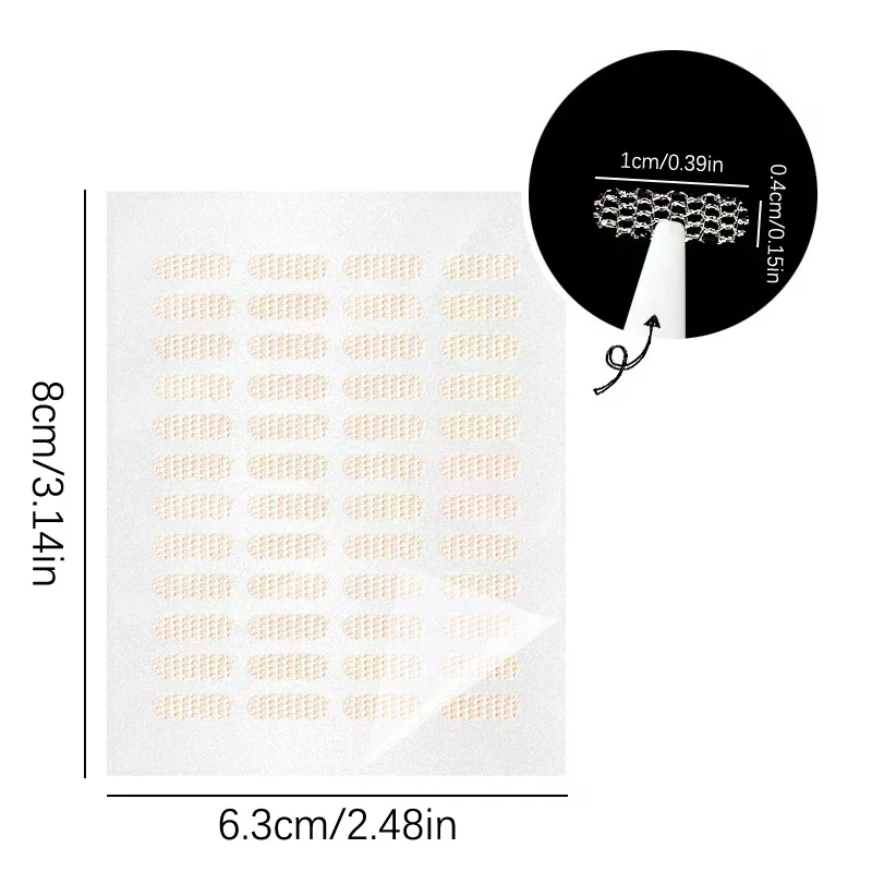 Natural Eye-Lift Mesh-Lace Transparent Invisible Self-adhesive Eyelid Tapes Stickers Women Invisible Double-fold Eyelid Stickers