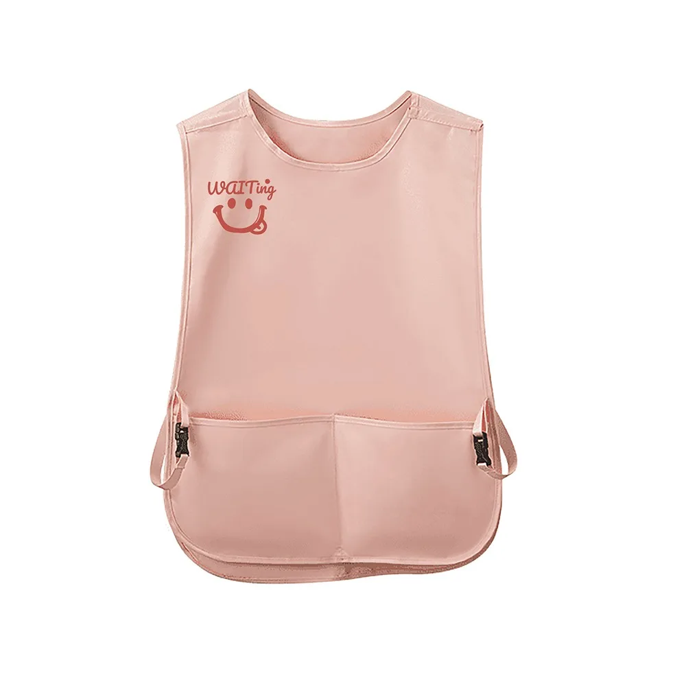 

New Waterproof Stain-Resistant Apron Breathable Anti Dirty Sleeveless Apron Vest Style Coffee House Uniform Cleaning Accessories