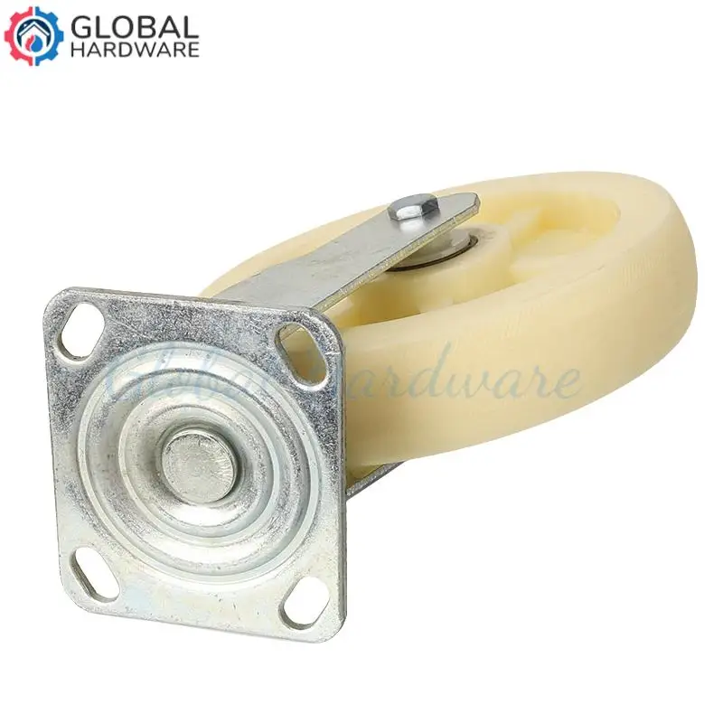 Rodízios industriais resistentes de roda de nylon universal de 8 polegadas - ideais para manuseio de empilhadeiras planas