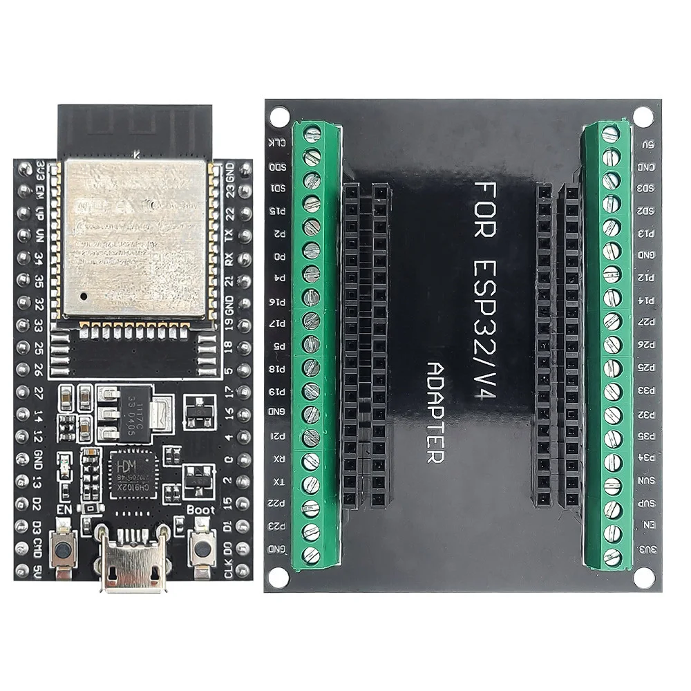 ESP32 Development Board with GPIO Expansion Board Kit ESP32-32D BT Wifi Module USB Type-C 38PIN CP2102 ESP32-DevKitC