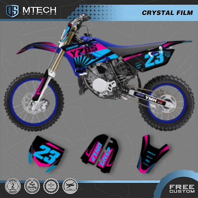 

DSMTECH наклейка на мотоцикл, наклейка с индивидуальной графикой, полный фон для YAMAHA YZ85 YZ 85 2015 2016 2017 2018 2019-21 YZ-85 009
