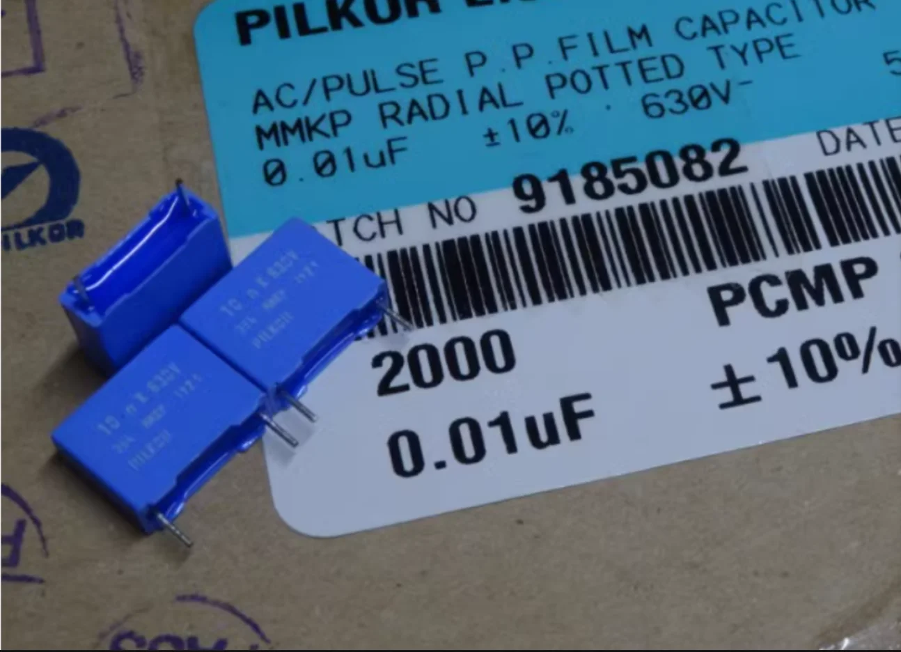 

10PCS/LOT PILKOR MKP384 0.01uf/630v 10nf 103 New film capacitor 10MM