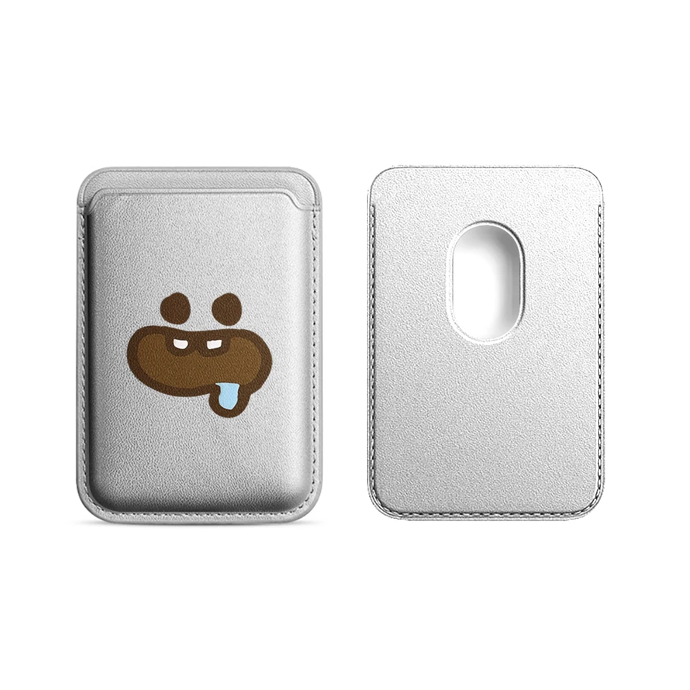 Foodie Cartoon Leder-Kartenetui Handyhülle Kartenhalter für Magnetische Hülle Geeignet für alle iPhone Magsafe Karten-Handy-Rückseiten-Taschen – Detail 18